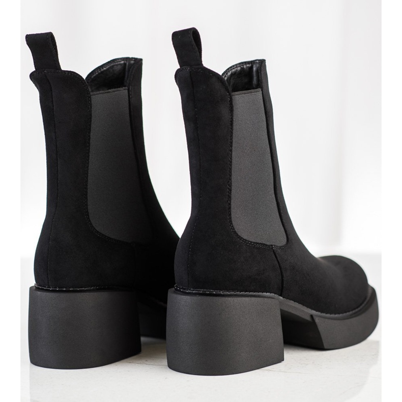 Filippo Bottes Chelsea hautes sur la plate-forme noir 1