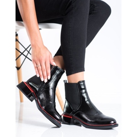 Filippo Bottines noires sur une fermeture éclair le noir 4