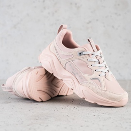 Baskets pour femmes Big Star GG274655 rose 1