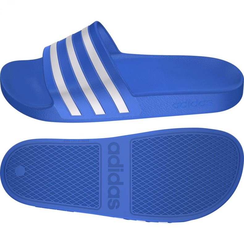 Chaussons Adidas Adilette Aqua F35541 blanc bleu 7