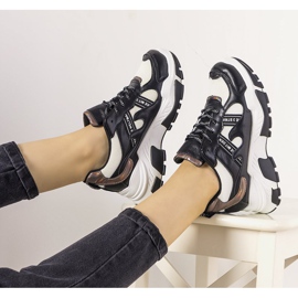 Baskets noires avec empiècements holographiques Allisone 1