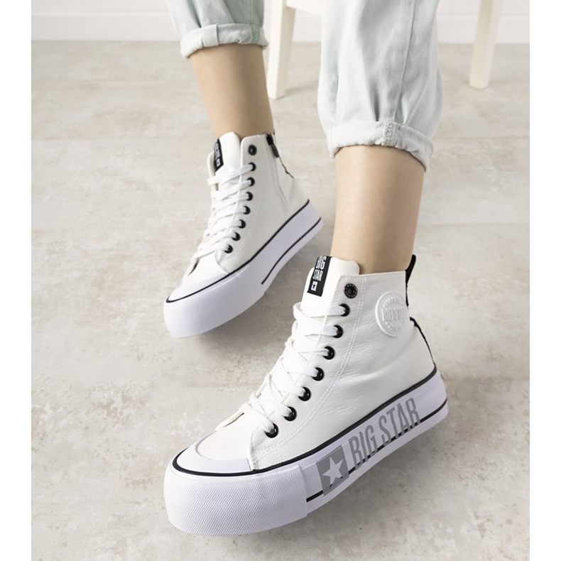 Baskets blanches Big Star pour femmes de Balvin 1