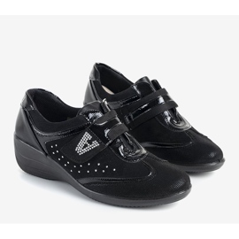 Escarpins compensés noirs Merante 1