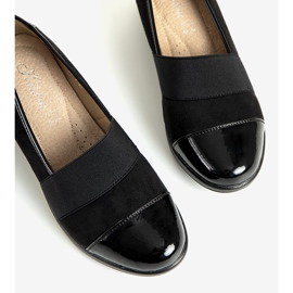 Chaussures noires sur le compensé Bellissima le noir 1 Chaussures noires sur le compensé Bellissima le noir 1