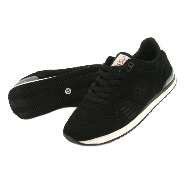 Chaussures de sport pour femmes cross jeans noir ii2r4028c le noir 3