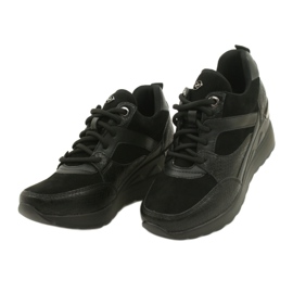 Evento Baskets Compensées Pour Femmes 21SP35-4390 Noir le noir 2