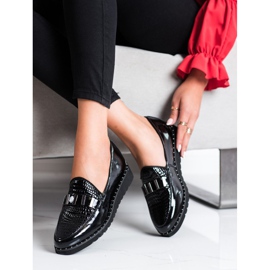 Filippo Chaussures en cuir à la mode noir 2