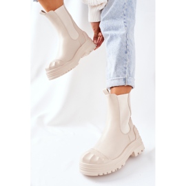 Bottes Chaudes Beige Jodhpur Boots Time Off 1