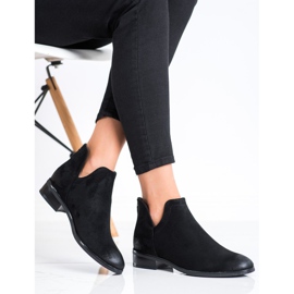 Boots en daim à découpe VINCEZA le noir 4