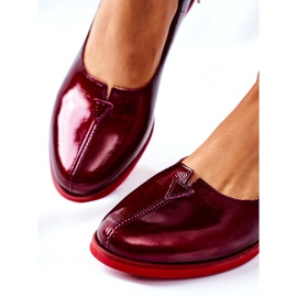 Chaussures Cuir Laqué Maciejka 05035-23 Bordeaux rouge 2