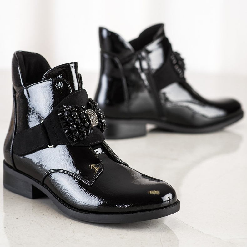 S. BARSKI Bottines S.BARSKI élégantes noir 1