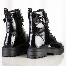 S. BARSKI Ouvriers Laqués Avec Chaîne S.BARSKI noir 1