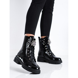 S. BARSKI Ouvriers avec un ornement en cristal de S.BARSKI le noir 1