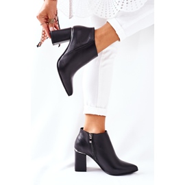 Bottes en cuir sur un poteau Raglan noir le noir 3