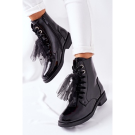 S.Barski Bottes Laquées Chaudes Noires Classiques Pour Femmes La Grotta 2