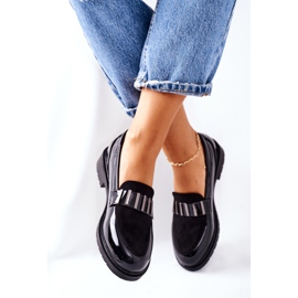 S.Barski Derbies Femme Laqué Noir Montius 2
