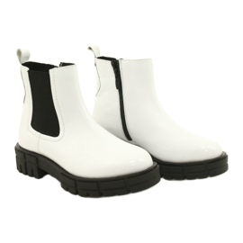 Caprice Bottes peintes en cuir blancs 9-25461-27 122 5