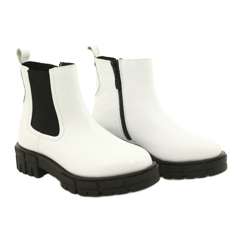 Caprice Bottes peintes en cuir blancs 9-25461-27 122 blanche 5