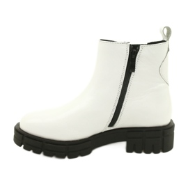 Caprice Bottes peintes en cuir blancs 9-25461-27 122 blanche 2