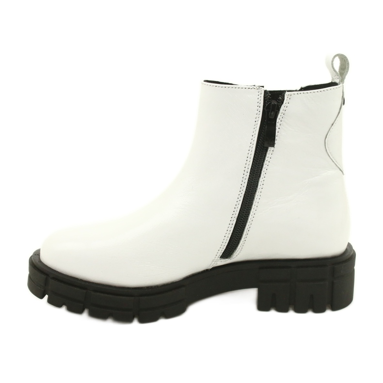 Caprice Bottes peintes en cuir blancs 9-25461-27 122 2