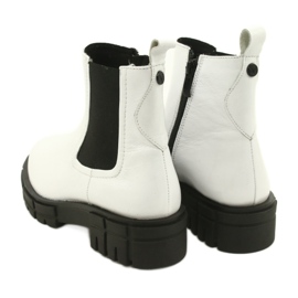 Caprice Bottes peintes en cuir blancs 9-25461-27 122 blanche 4