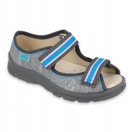 Chaussures enfant Befado 869X157 bleu gris 2