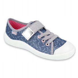 Chaussures pour enfants Befado 251Y153 bleu argent gris 1