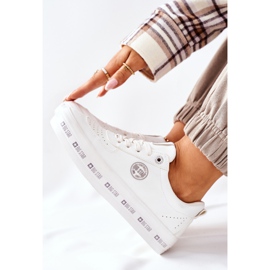 Baskets en cuir On The Big Star II274075 Platform Blanc blanche 5
