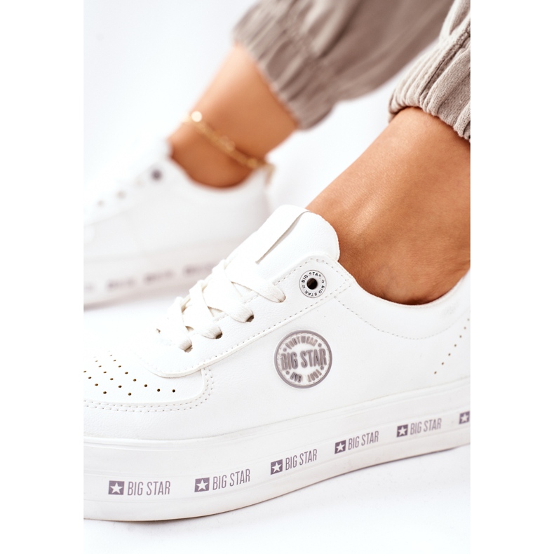 Baskets en cuir On The Big Star II274075 Platform Blanc blanche 1