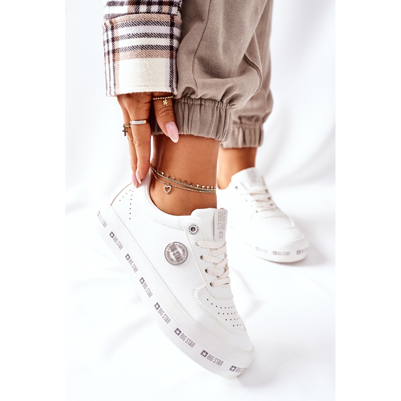 Baskets en cuir On The Big Star II274075 Platform Blanc blanche 2