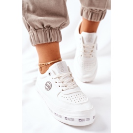 Baskets en cuir On The Big Star II274075 Platform Blanc blanche 4