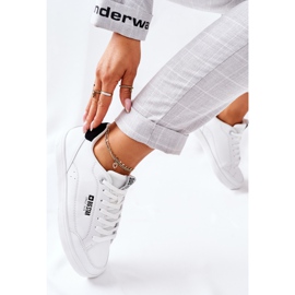 Baskets Cuir Femme Mousse Mémoire Big Star II274319 Blanc blanche 1 Baskets Cuir Femme Mousse Mémoire Big Star II274319 Blanc blanche 1