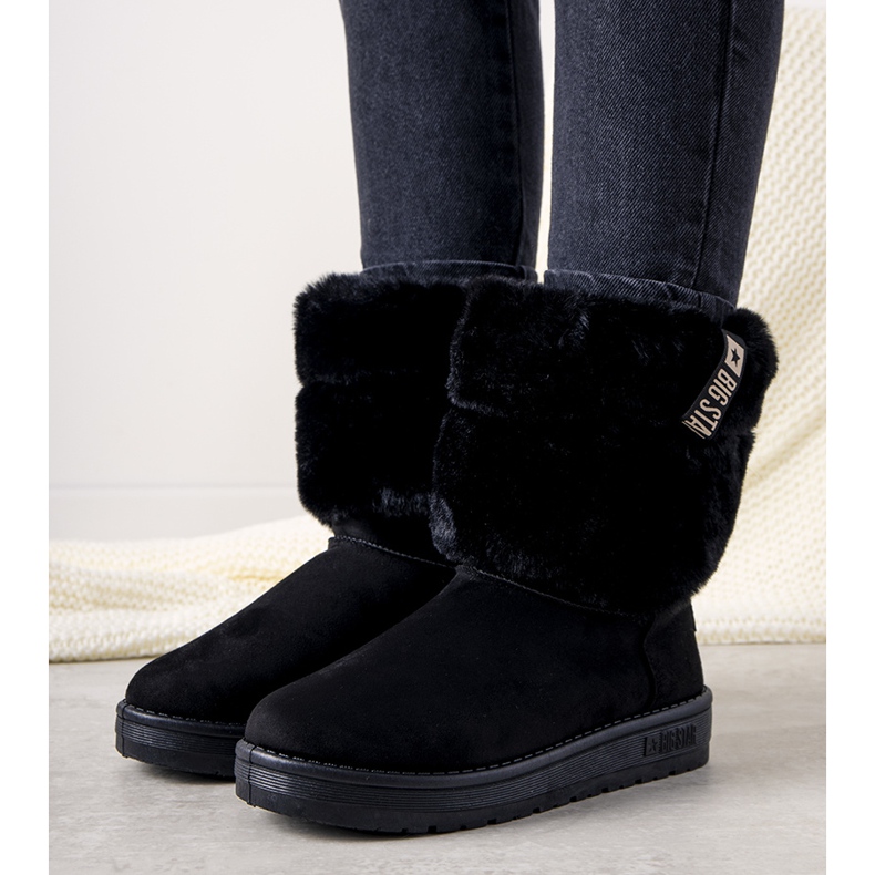 Bottes de neige Big Star noires pour femmes Drave II 274123 2