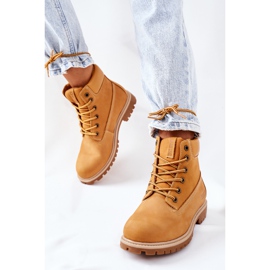 Bottes de randonnée en cuir pour femmes Big Star II274447 Camel brun 2 Bottes de randonnée en cuir pour femmes Big Star II274447 Camel brun 2