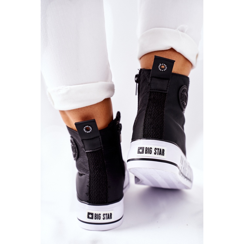 Baskets hautes On The Big Star II274012 Black Platform le noir 1