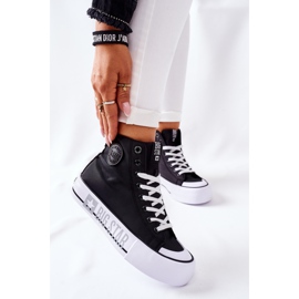 Baskets hautes On The Big Star II274012 Black Platform le noir 2