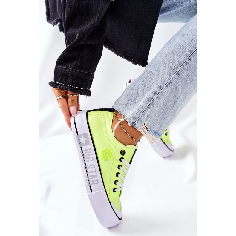 Baskets On The Big Star II274022 plate-forme jaune fluo 2