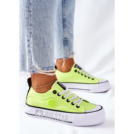 Baskets On The Big Star II274022 plate-forme jaune fluo 4