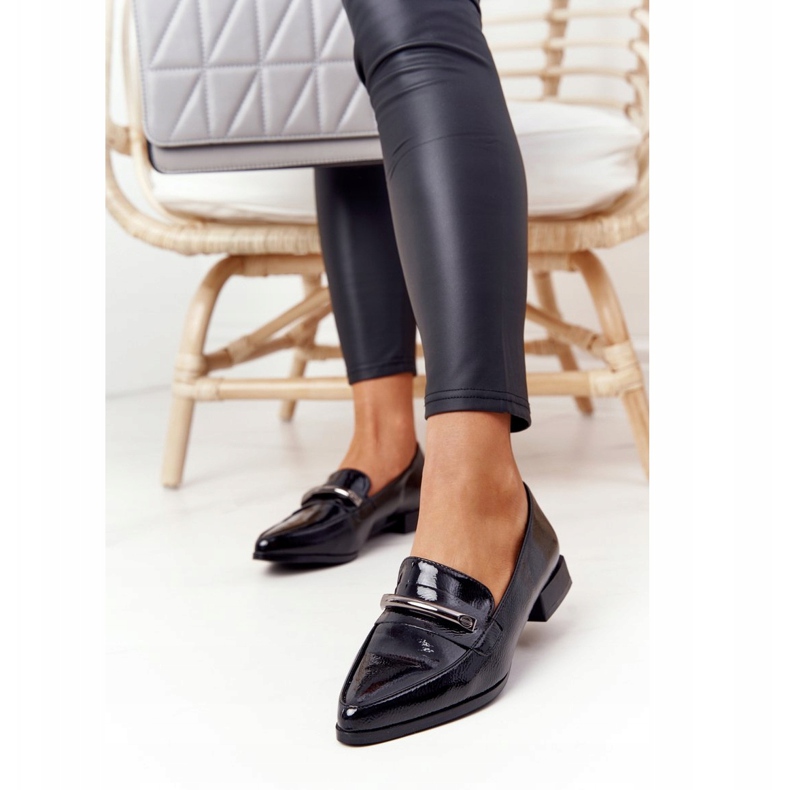 S.Barski Mocassins Elégants S. Barski Premium Laqué Noir 2