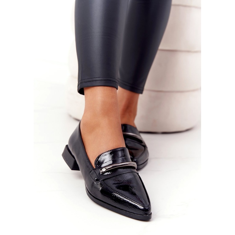 S.Barski Mocassins Elégants S. Barski Premium Laqué Noir 4