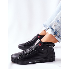 Baskets Femme Cross Jeans High Noir II2R4021 le noir 8