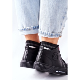 Baskets Femme Cross Jeans High Noir II2R4021 le noir 1