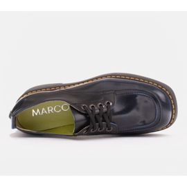 Marco Shoes Mocassins Chiara en cuir gratté le noir bleu 6