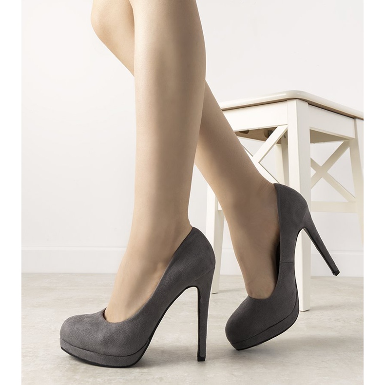 Escarpins en graphite sur le talon Ultimate gris 2