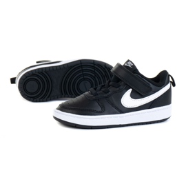 Chaussures Nike Court Borough Low 2 (TDV) Jr BQ5453-002 le noir 1