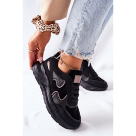 PE1 Chaussures de sport femme Baskets Noir Bethell 2