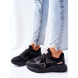 PE1 Chaussures de sport femme Baskets Noir Bethell 1