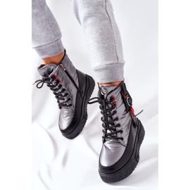 PB1 Trappeurs Cascia Argent pour Femmes noir gris 2