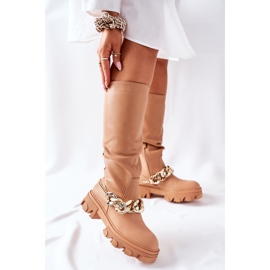 PB1 Bottes hautes Cecina camel brun 2