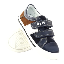 Chaussures garçon Bartek 18607 bleu marine multicolore brun blanc 3